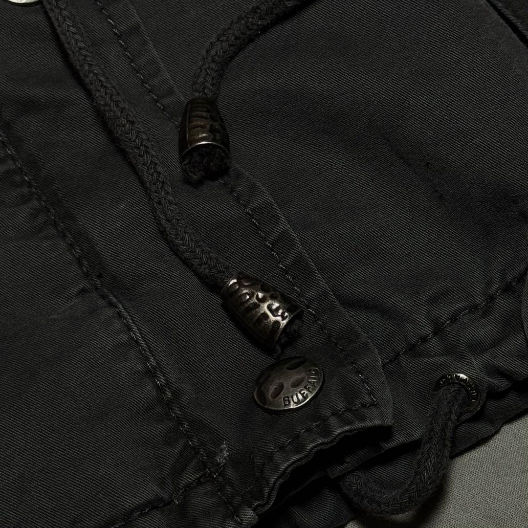 00s BUFFALO ミリタリージャケット グランジ ギミック y2k