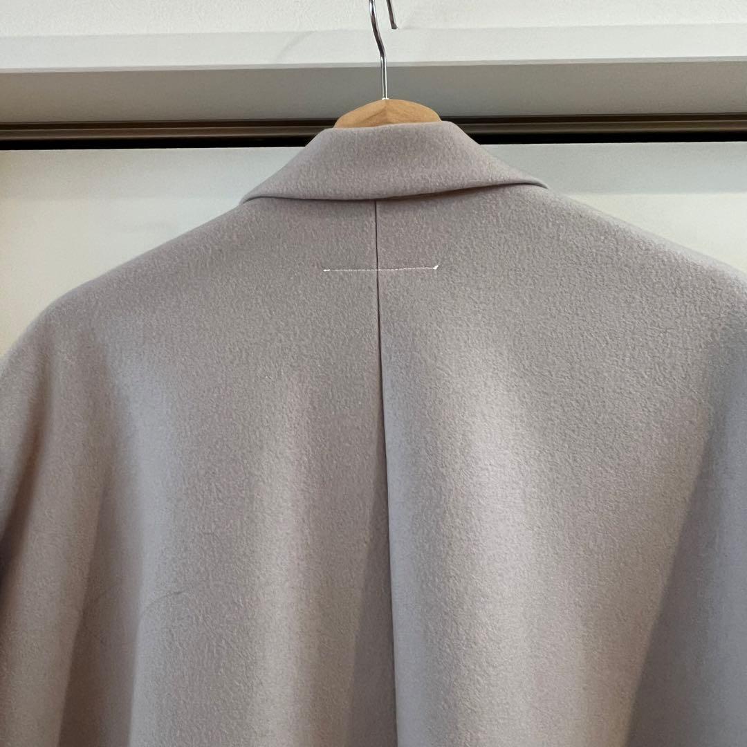 mm6 MM6 ダブルブレスト ロングコート 36 グレー　アウター