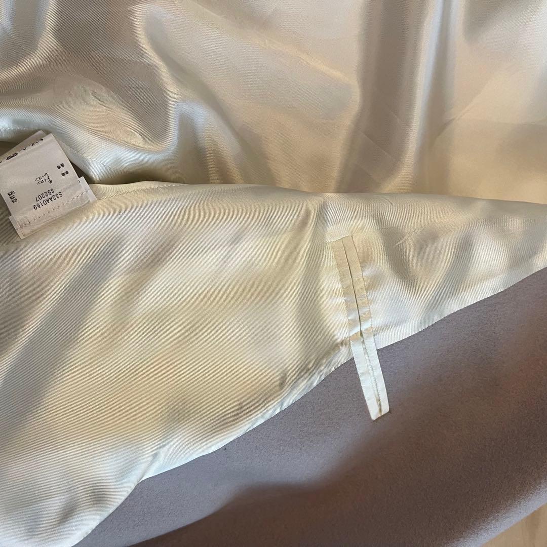 mm6 MM6 ダブルブレスト ロングコート 36 グレー　アウター