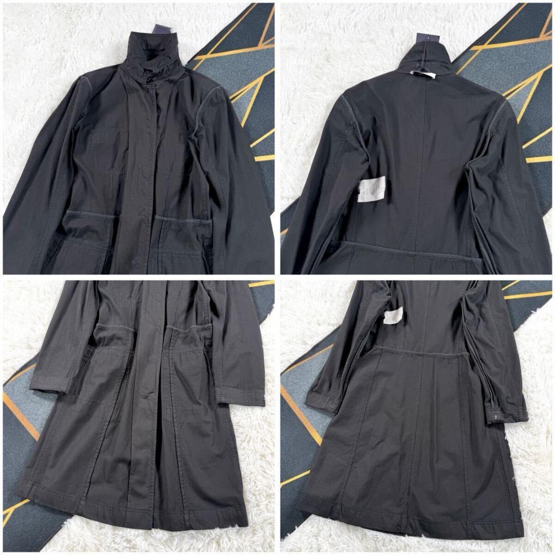 美品【定価11.1万】プラダ ロングコート ベルト付き ブラック L SS128