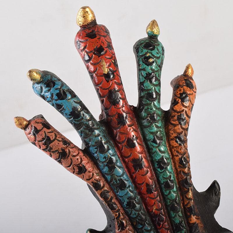 仏教美術 古銅鍍金彩色 彩繪描金嵌寶石 チベット仏 仏像 置物 V 8118