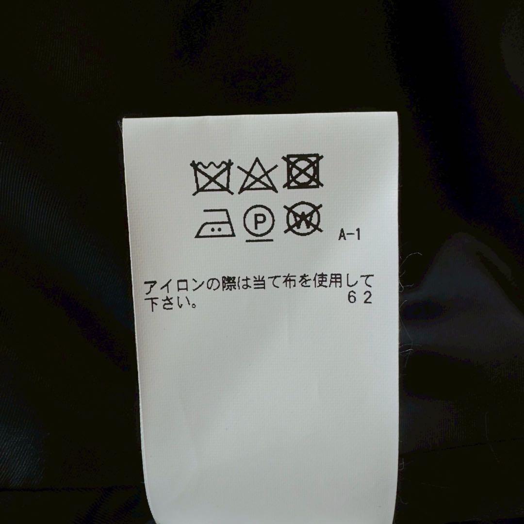 BLUE BLUE✨ARIGATO ファーコート アルパカ混 ネイビー 2 - メルカリ