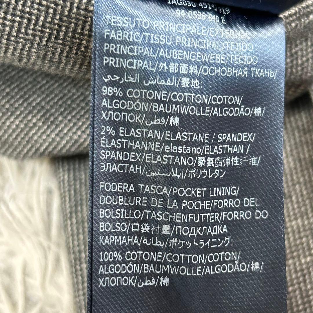 m6402【美品 インコテックス】スーツスラックス ヘリンボーン 50