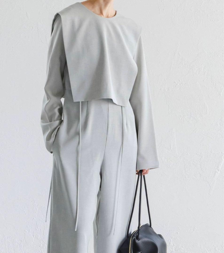 【お正月価格★】NOBLE バックオープンレイヤードオールインワン