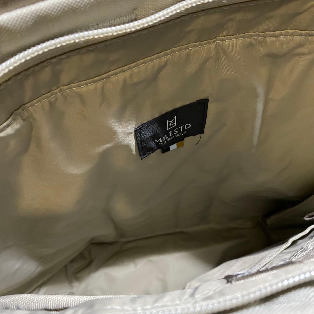【極美品】 MILESTO ミレスト　STLAKT リュック ベージュ