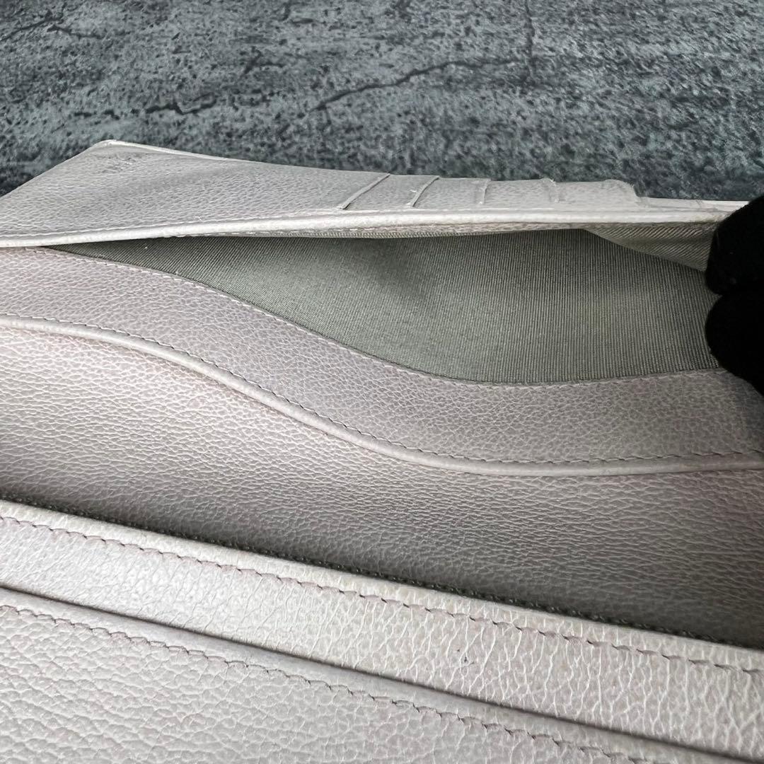 CHANEL カメリア レザー 長財布 ピンクアイボリー