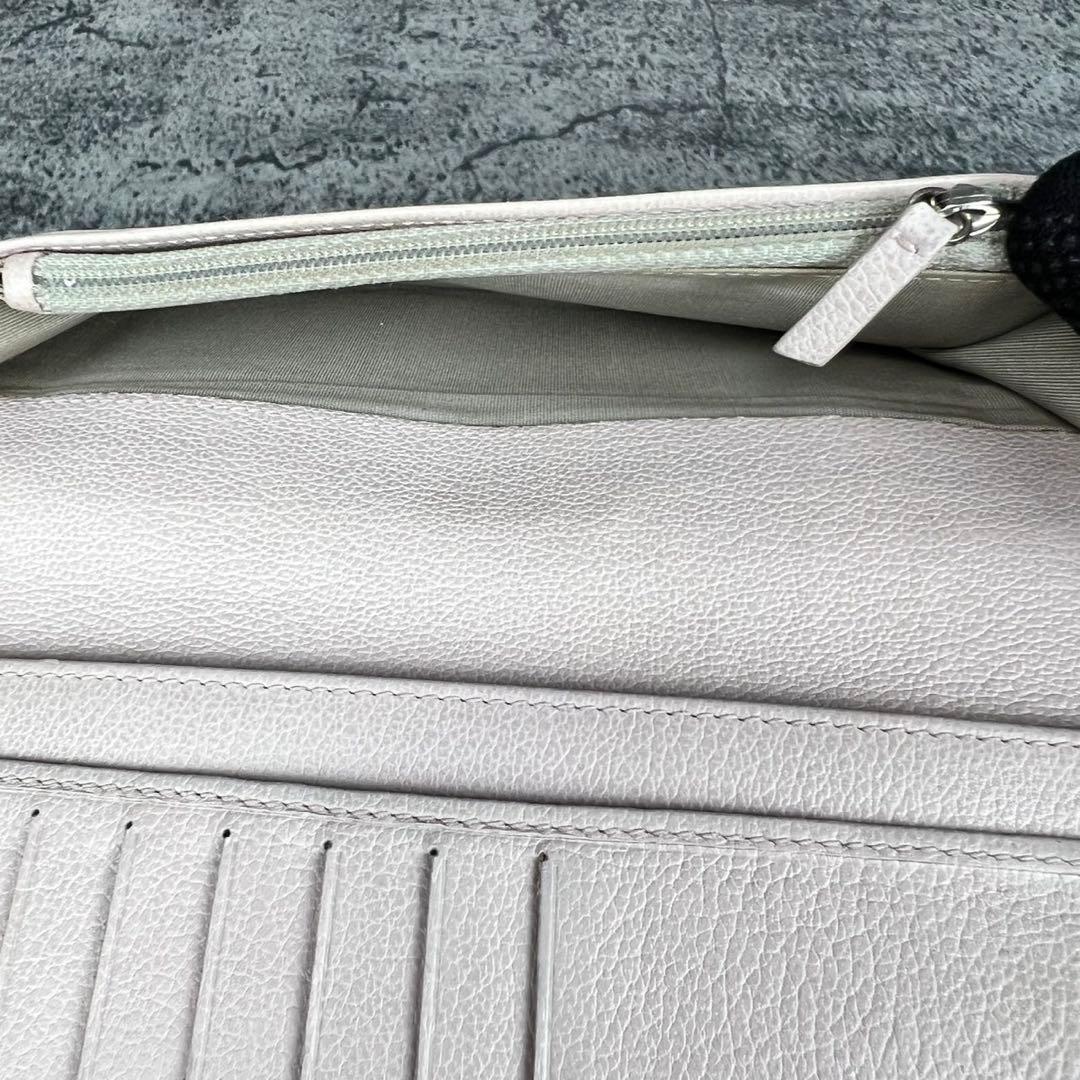 CHANEL カメリア レザー 長財布 ピンクアイボリー