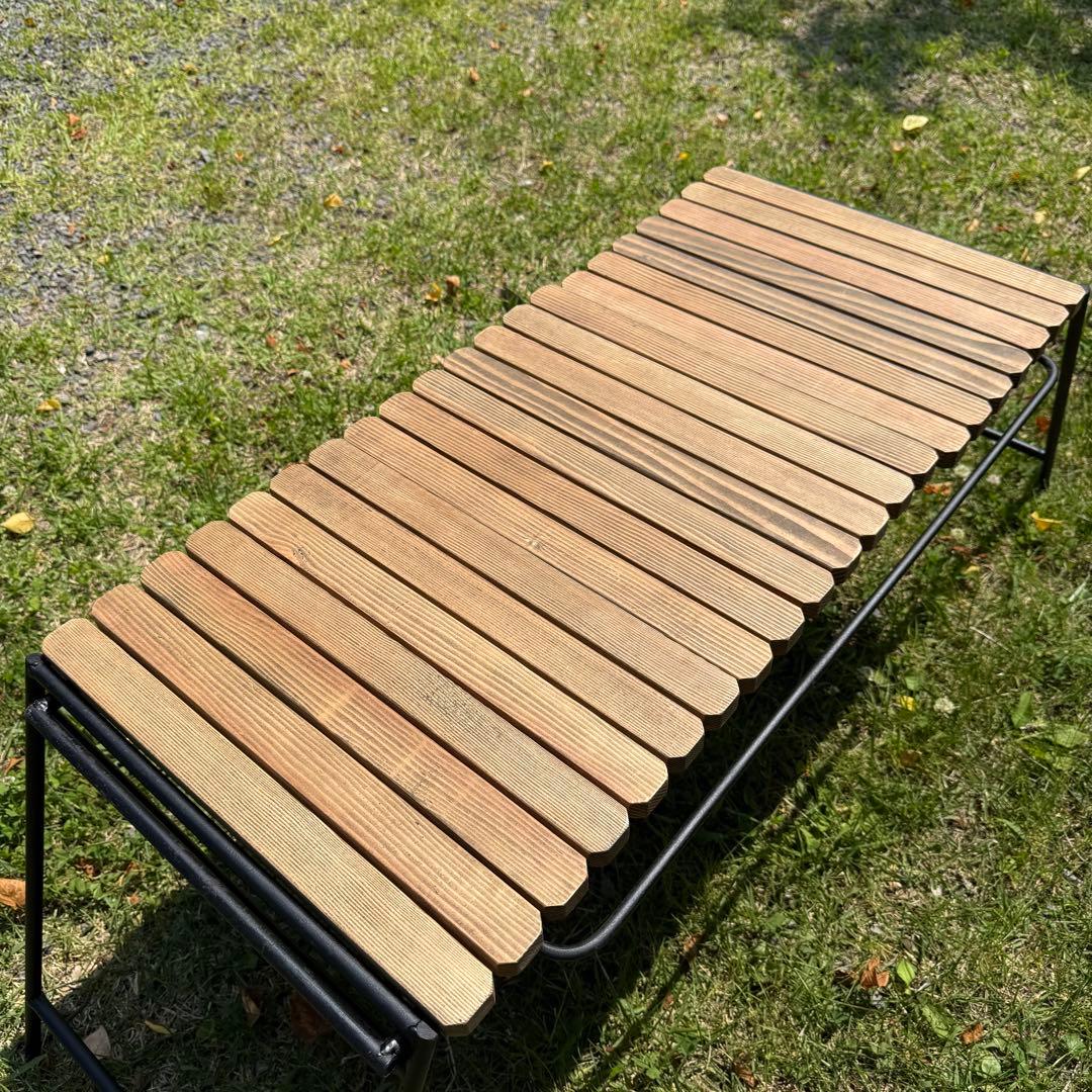 IGT対応 折りたたみアイアンテーブル ジャコビーン色-フラットバーナー