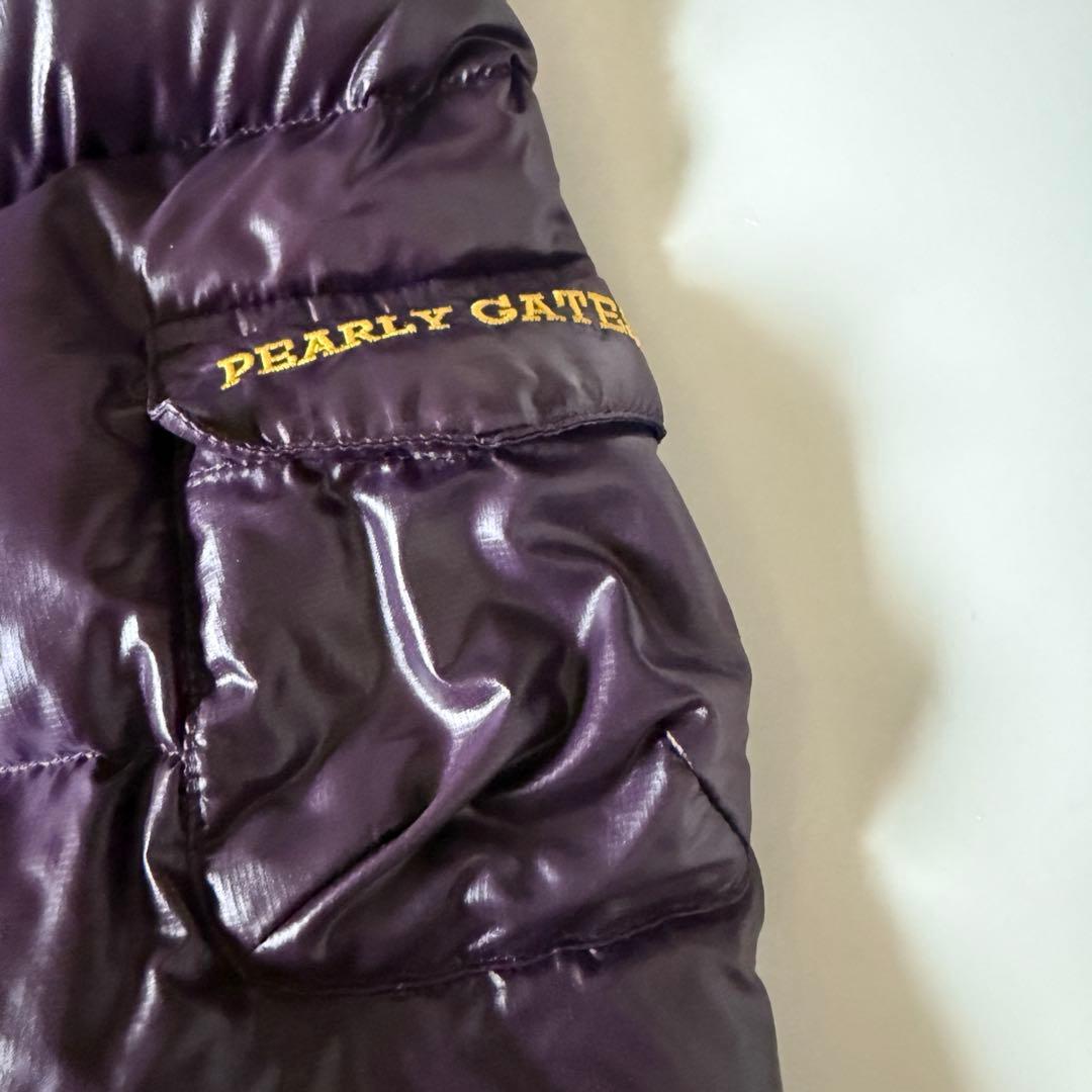パーリーゲイツ　メンズ　ダウンジャケット　パープル　メンズ　大きめ　サイズ7