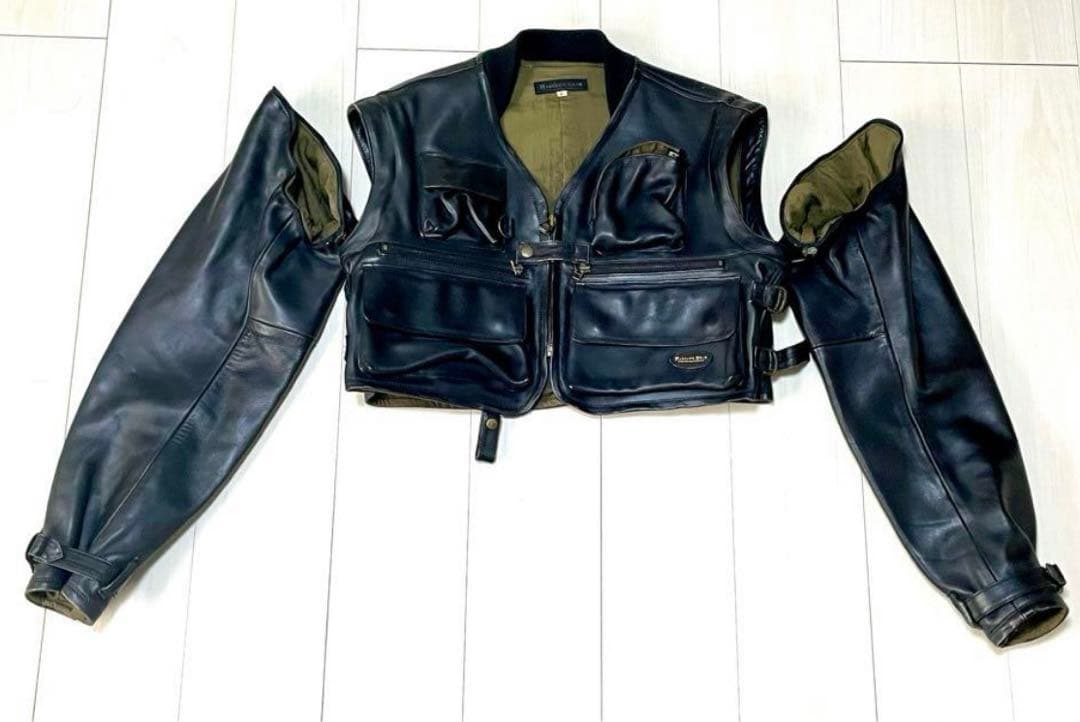 ハロルズギア レザージャケット ベリーショート ライダース - メルカリ