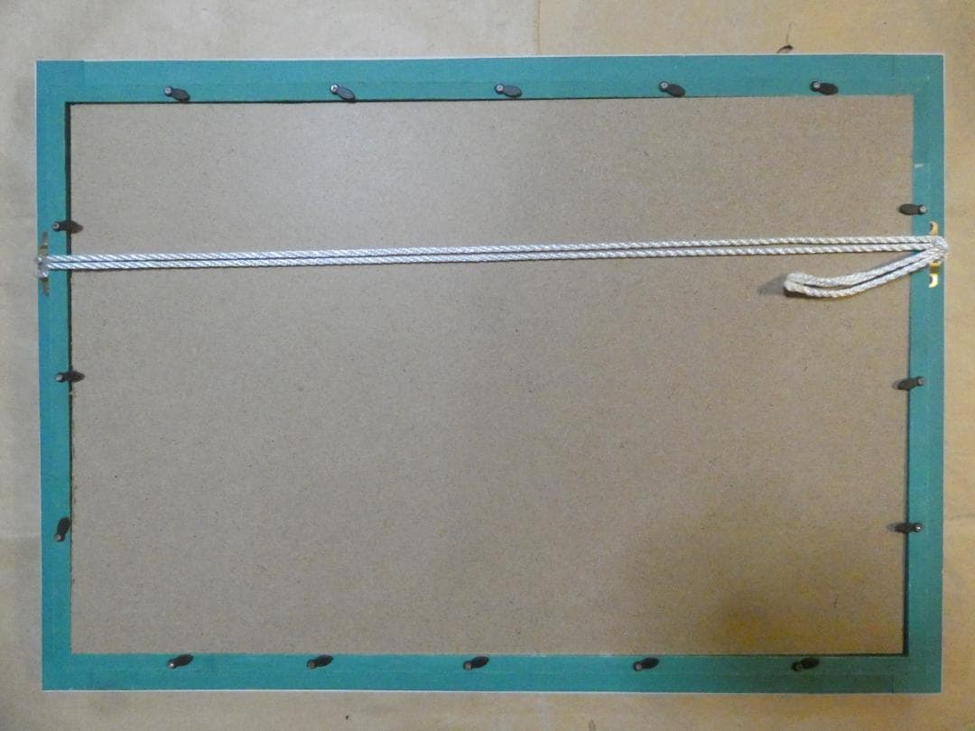 風景画　千住博　海の幸　M10　額付き　手描き　肉筆