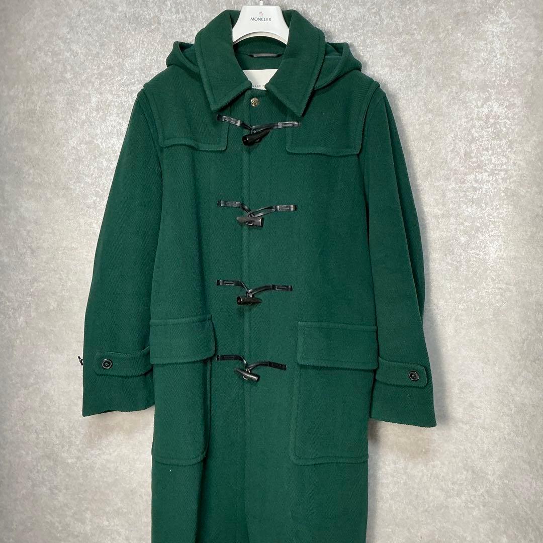 【美品】マッキントッシュ　ダッフルコート　ヘリンボーン　グリーン　英国製　38