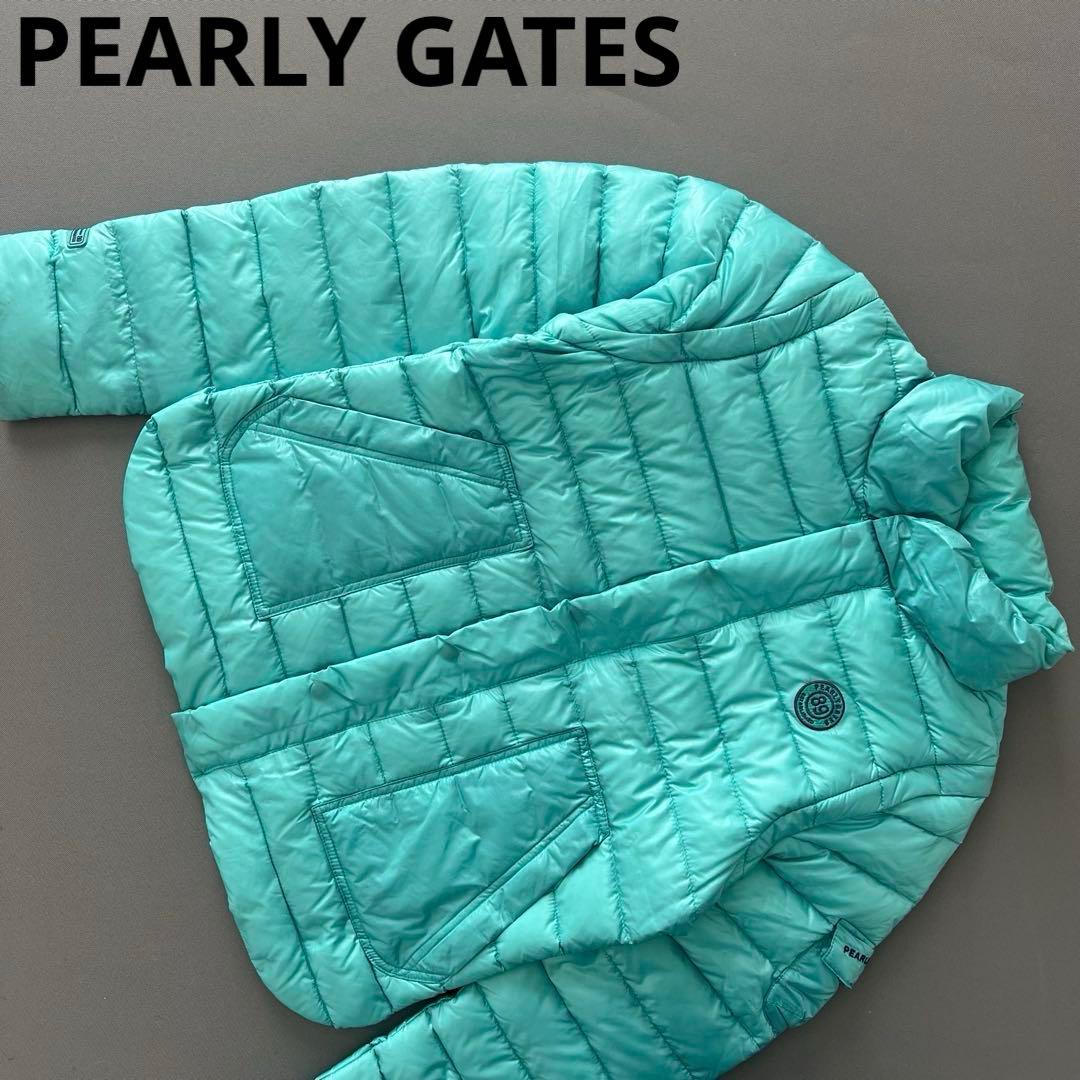 PEARLY GATES パーリーゲイツ　ダウンジャケット　中綿　ライトブルー