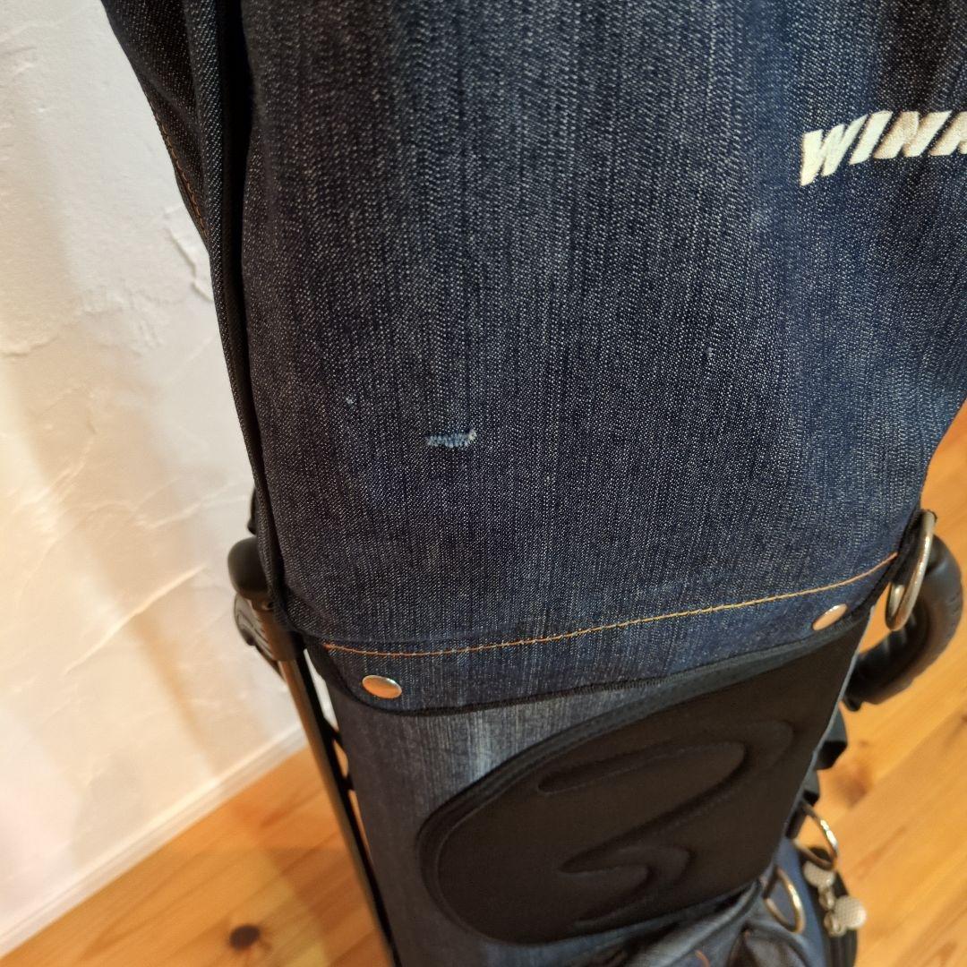 【希少品】エヴィス（EVISU）スタンド式キャディバッグ・デニム生地