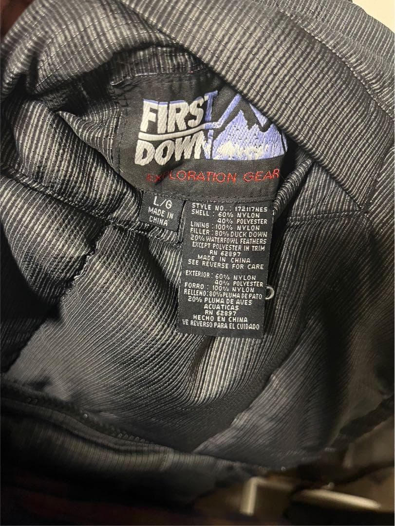 FIRSTDOWN ファーストダウン ダウンジャケット リバーシブル L
