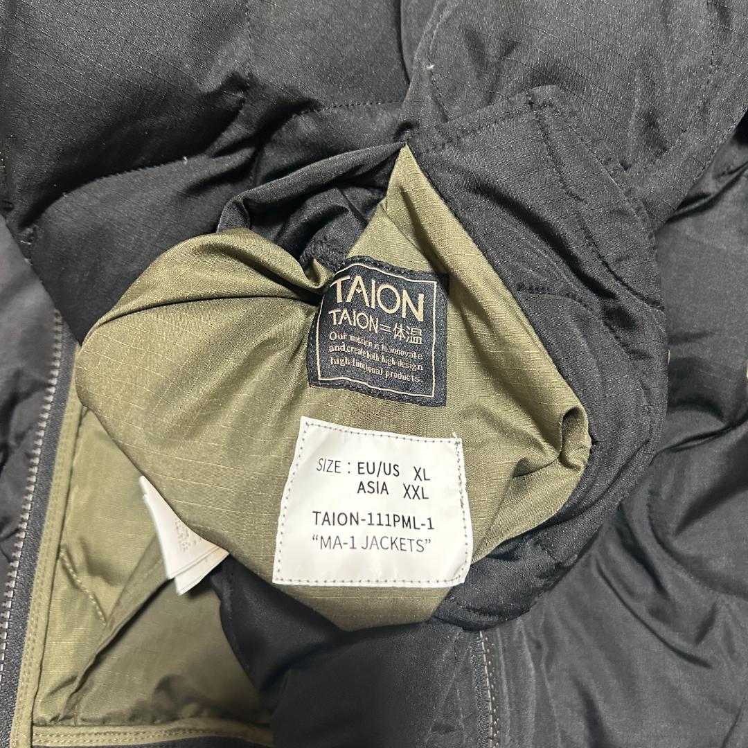 TAION ミリタリー MA-1 キルティング ダウンジャケット 2XL