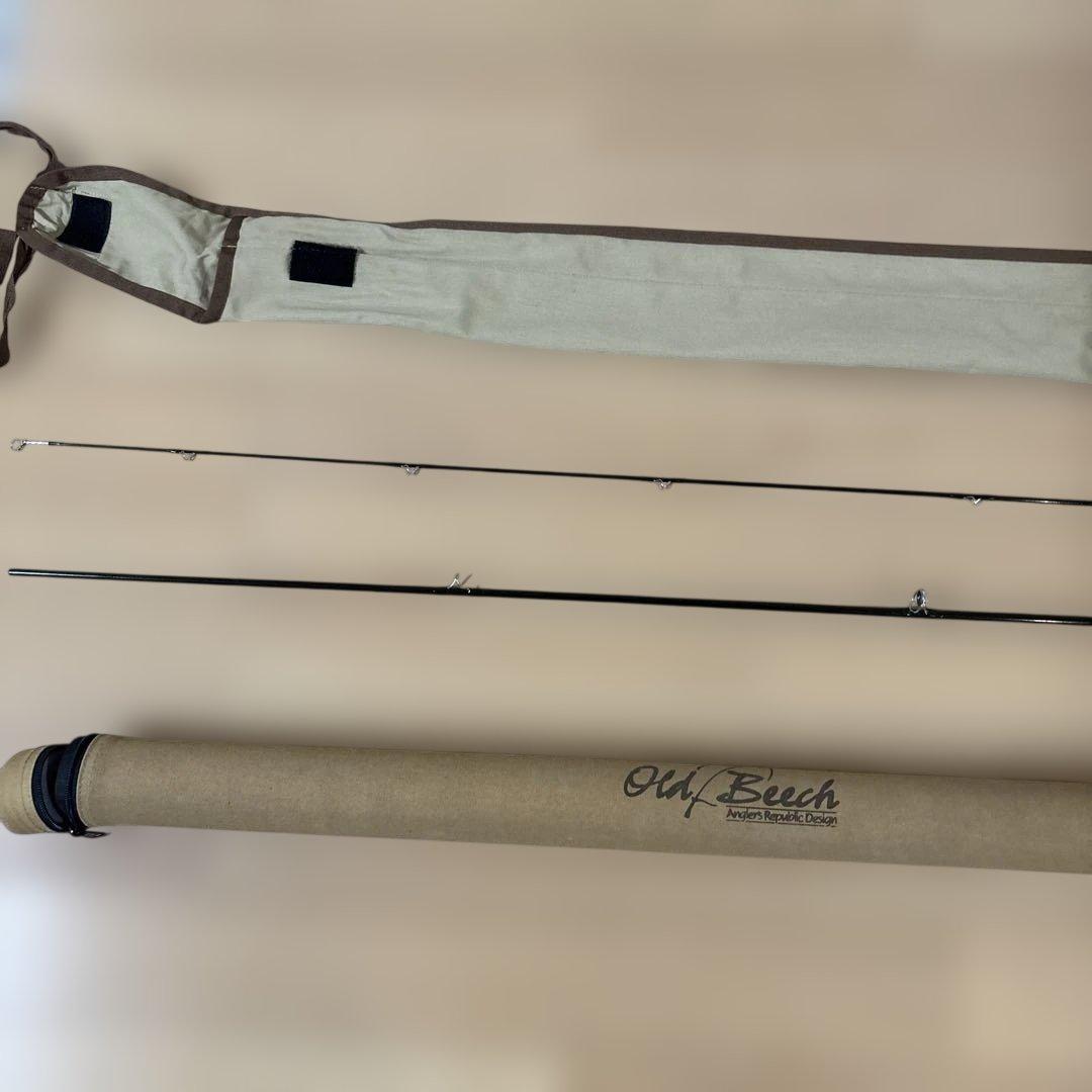 Old Beech SL8028FT#2フライロッド 2ピース 収納ケース付き