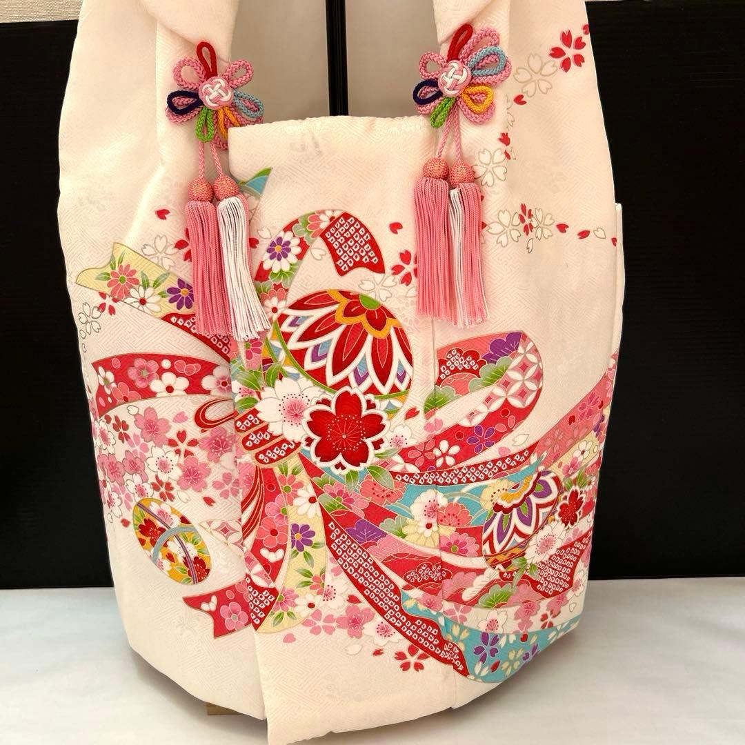 七五三　正絹　３歳着物セット