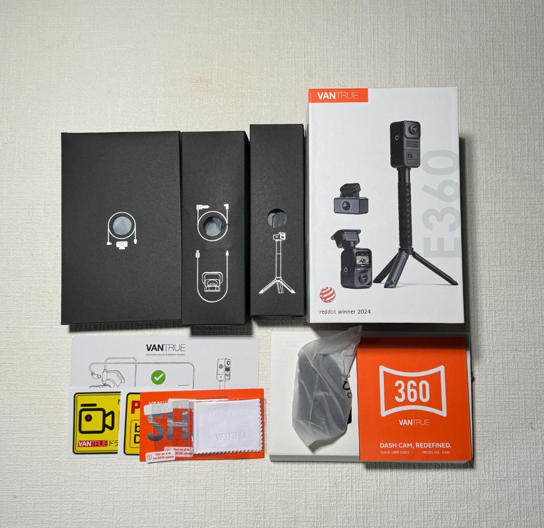 最高峰 VANTRUE E360 ACE 360° 5.2K ドラレコ 4K