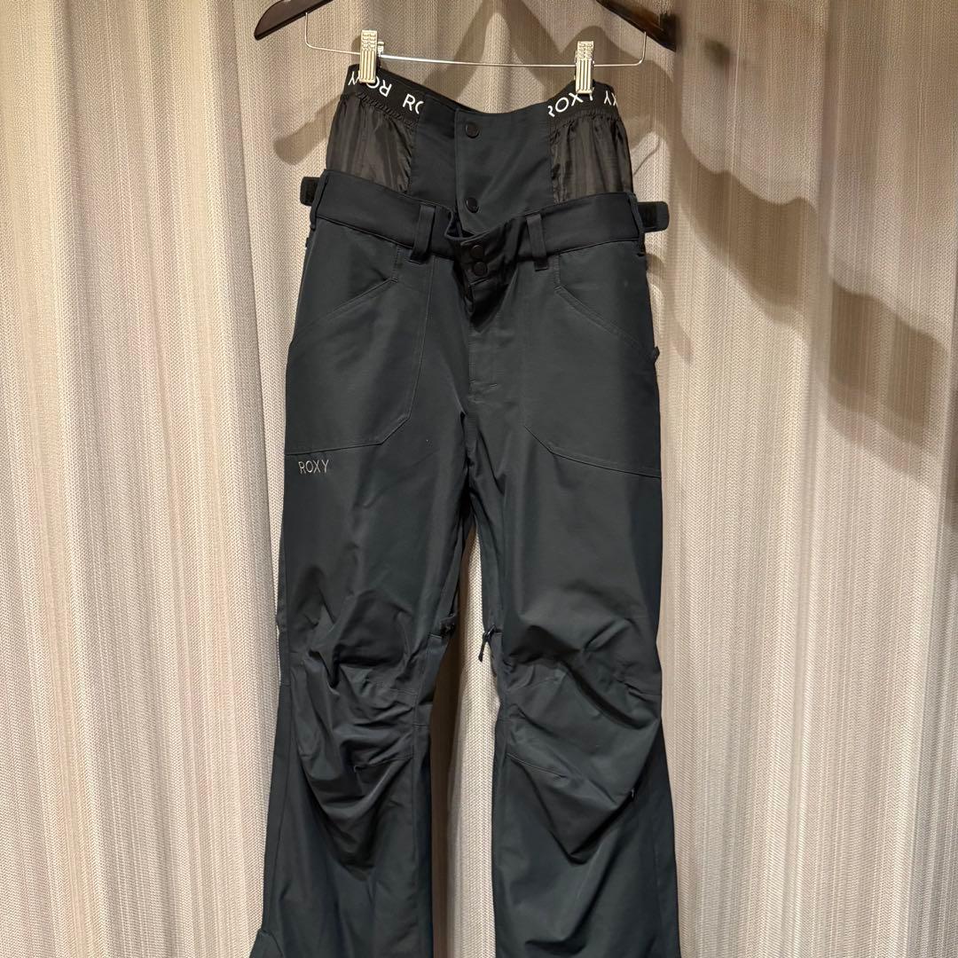 ROXY ホワイト ファー付き スノーウェア スキーウェア 上下セット