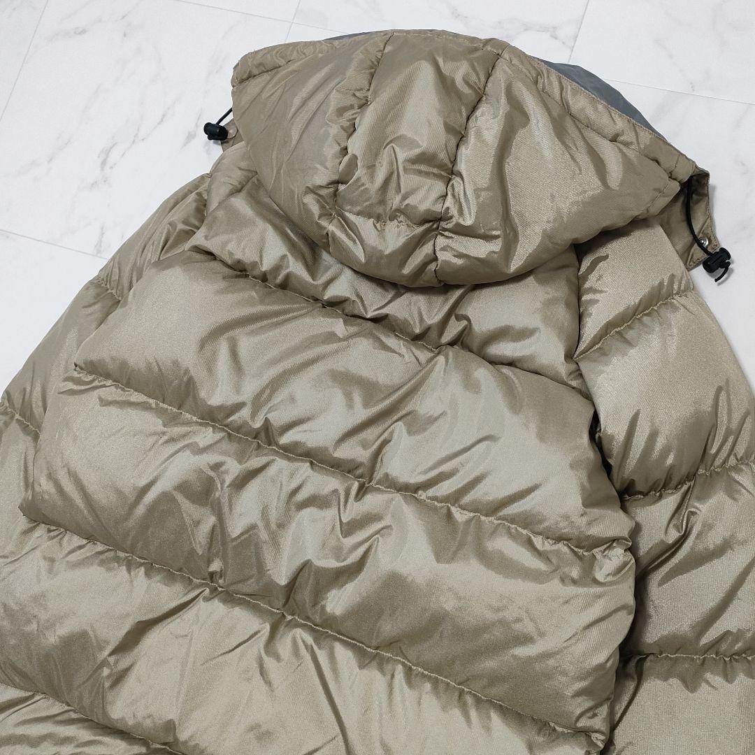 YONEX　ダウンジャケット　フード脱着可　ベージュ　光沢　防寒　保温　Lサイズ