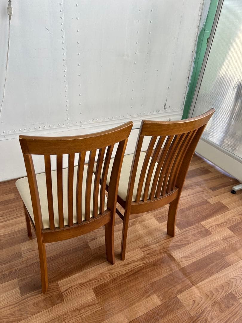 なっちん 2脚セット 北欧 木製 美品 おしゃれ かわいい モダン 美品