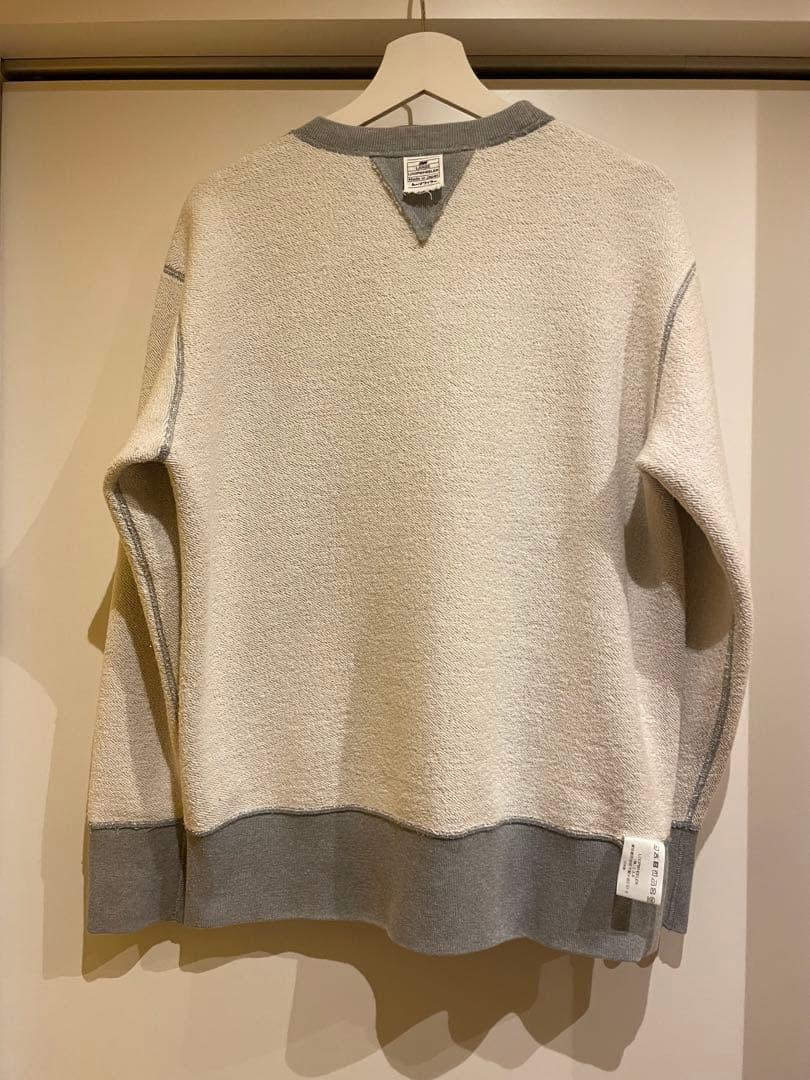 ループウィラー 丸胴吊り編みクルースウェット グレーメランジ L両Vガゼット