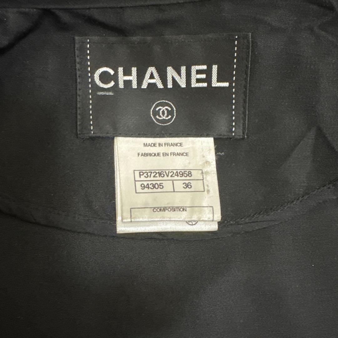 CHANEL ブラック トレンチコート