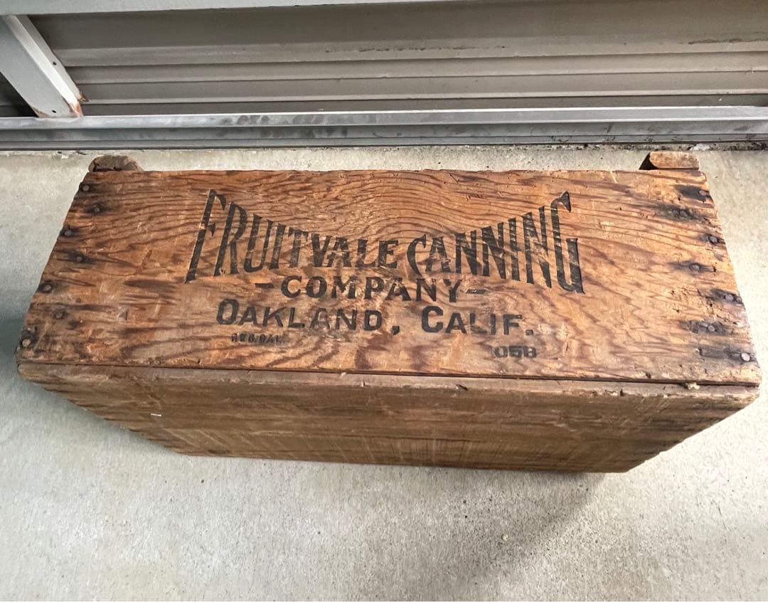 ビンテージ/USA製/アドバタイジング/ウッドボックス/ケース/木箱/店舗什器②