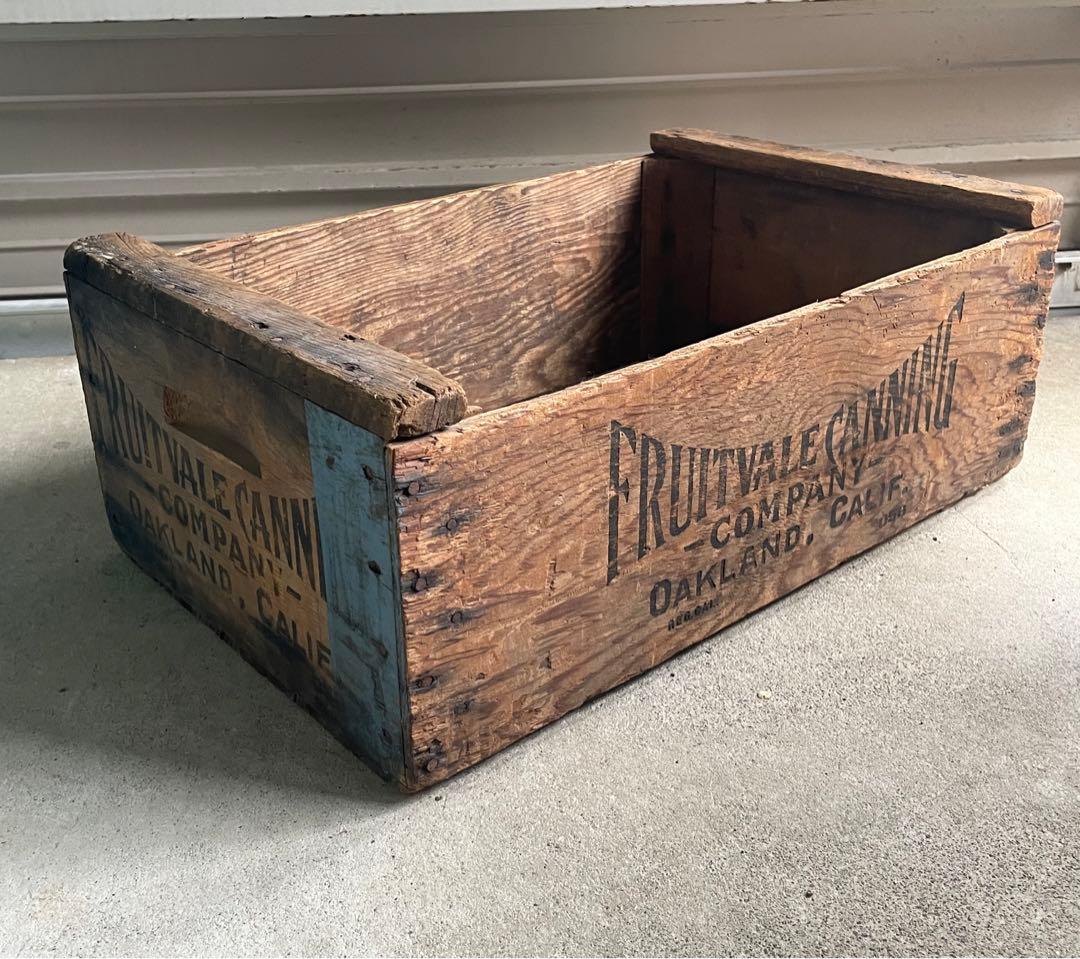 ビンテージ/USA製/アドバタイジング/ウッドボックス/ケース/木箱/店舗什器②