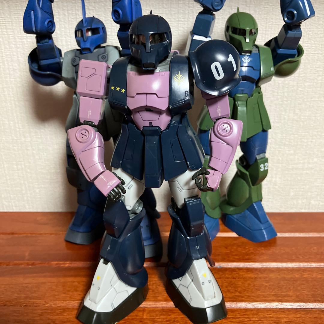 【ジャンク】MG ザクI：ランバ・ラル専用機、黒い三連星、旧ザク