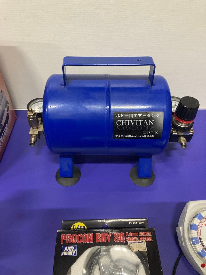 エアーコンプレッサー APC-001R エアータンク CHST-02 セット