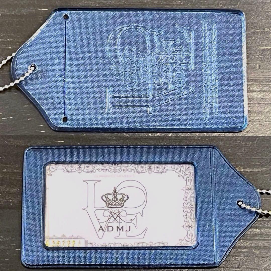 【新品未使用】A.D.M.J アールデコスワロ シボ革 レザーショルダーバッグ黒