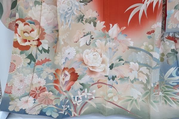 美品 アンティーク 振袖 お引きずり 身丈164cm 大正ロマン レトロ