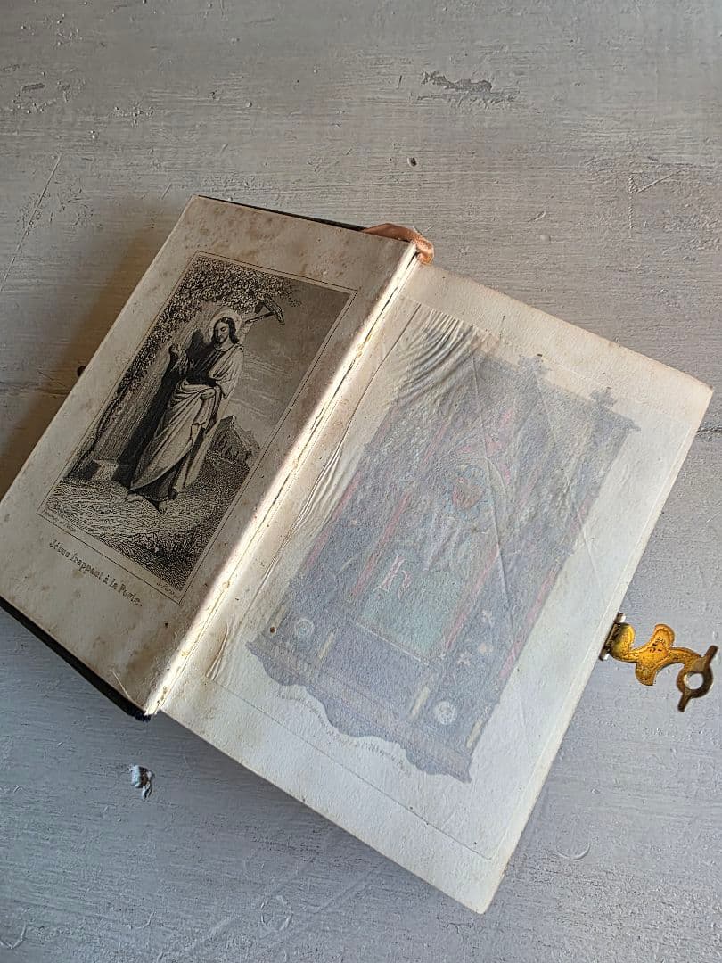 貴重 フランスアンティーク 1855年 ミセル アヴェマリアのモノグラム