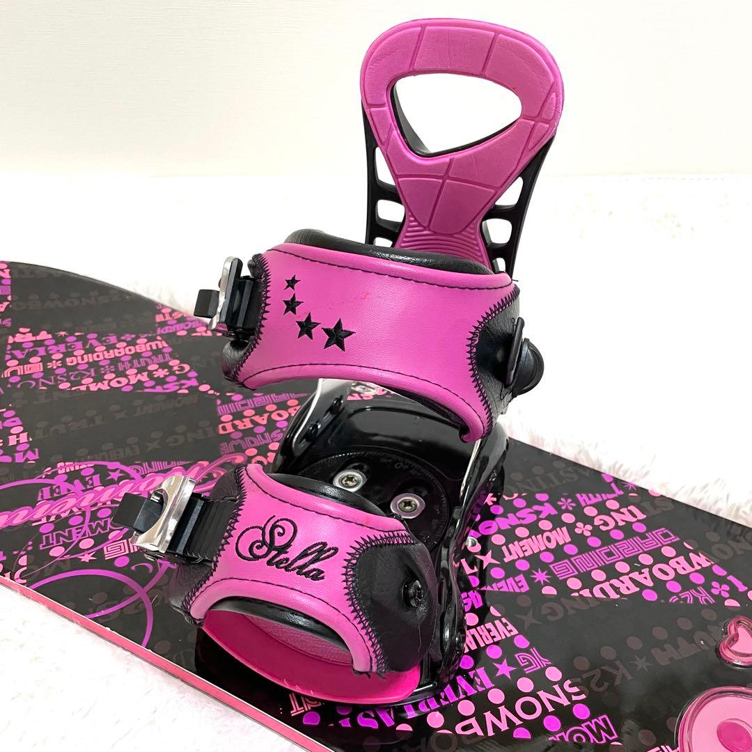 k2 × Stella スノーボードセット レディース 142 ホットワックス済