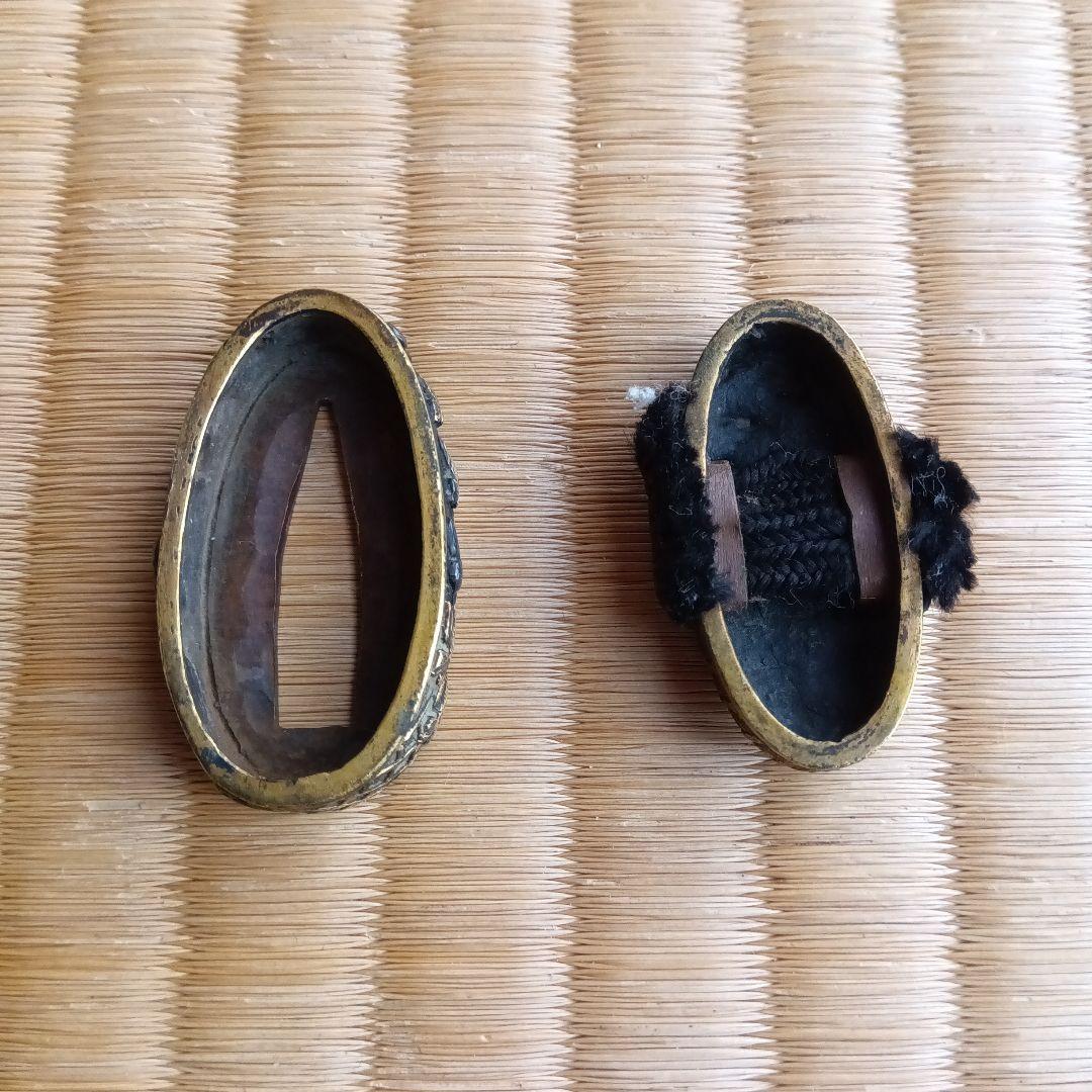 武具　刀装具　古い柄の縁頭