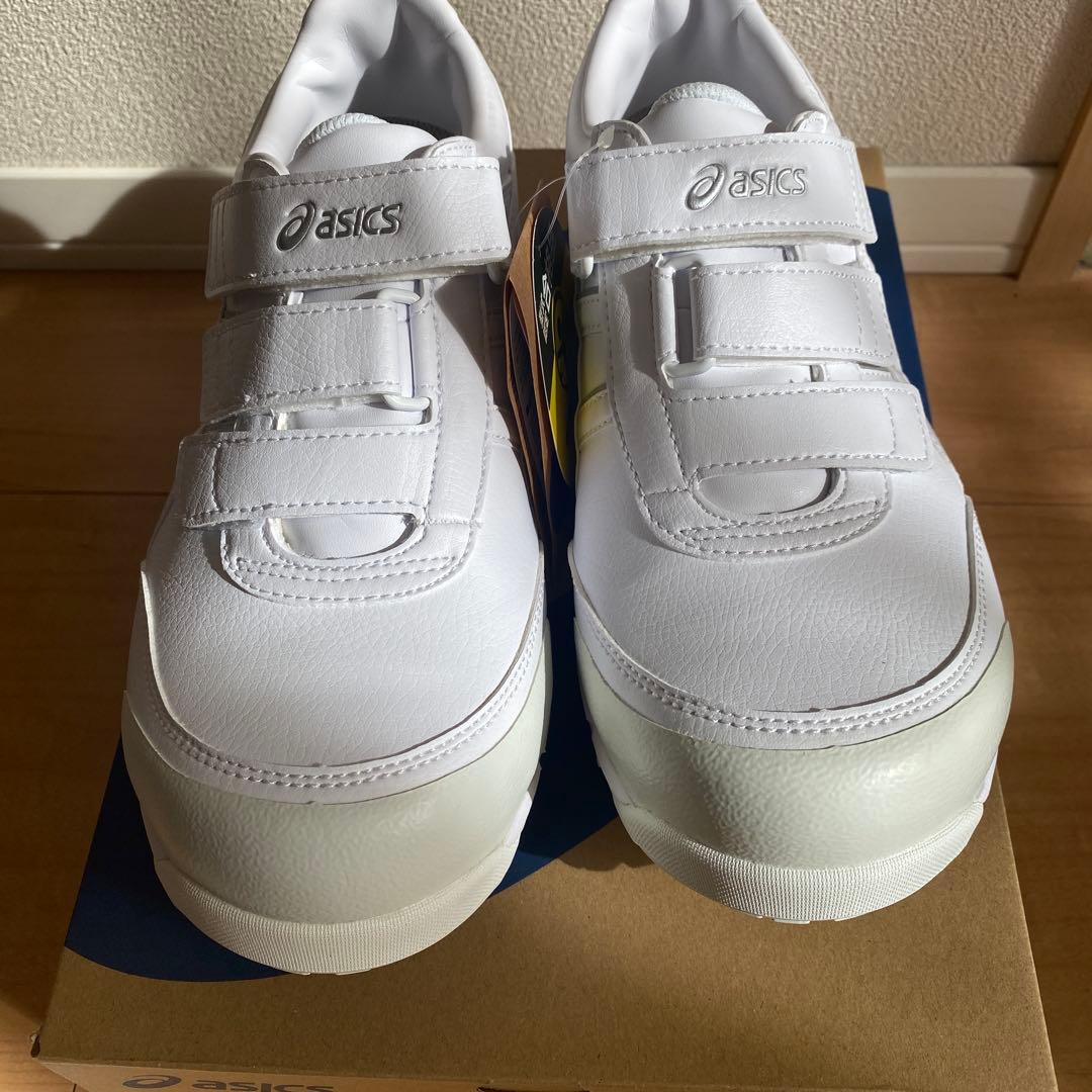未使用 【asics】 WINJOB CP301 WHITE/WHITE