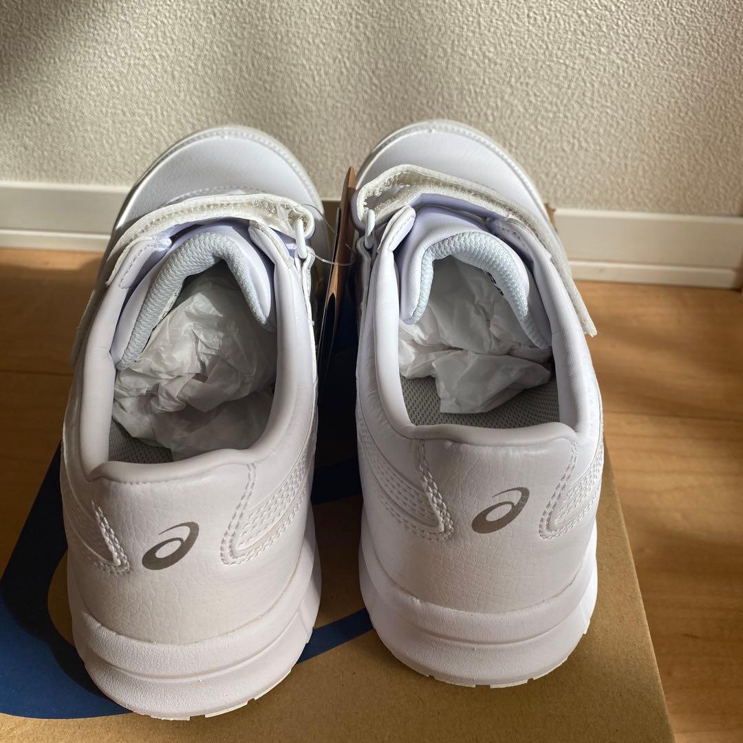 未使用 【asics】 WINJOB CP301 WHITE/WHITE