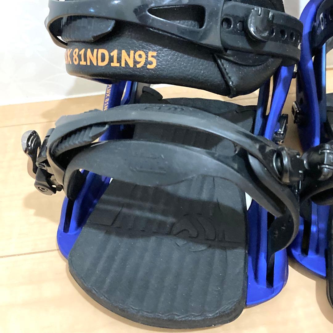 人気✨FLUX 81ND1N95 TT スノーボード バインディング ブルー M