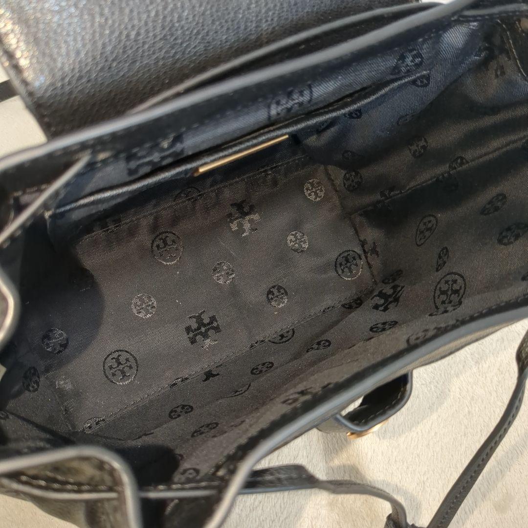 極美品 トリーバーチ ウィラ リュック キルティング ゴールド ロゴ ブラック