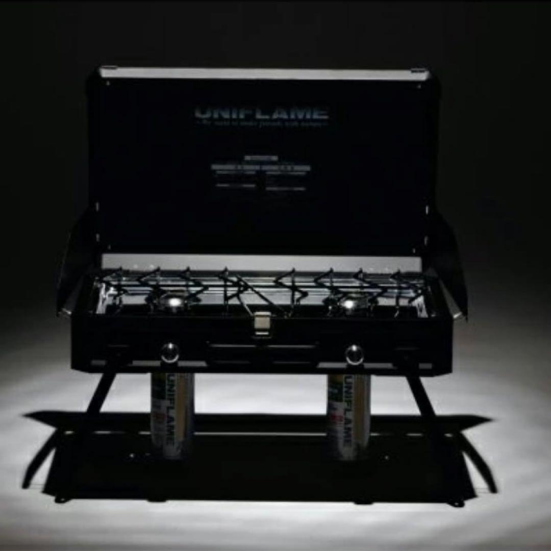 【新品未開封】ユニフレーム US-1900 ツーバーナーコンロ ブラック LTD