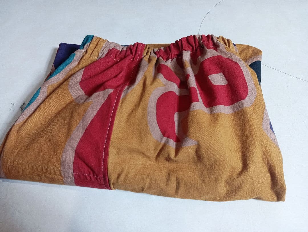 ●大漁旗のバルーンパンツ●柿渋染●