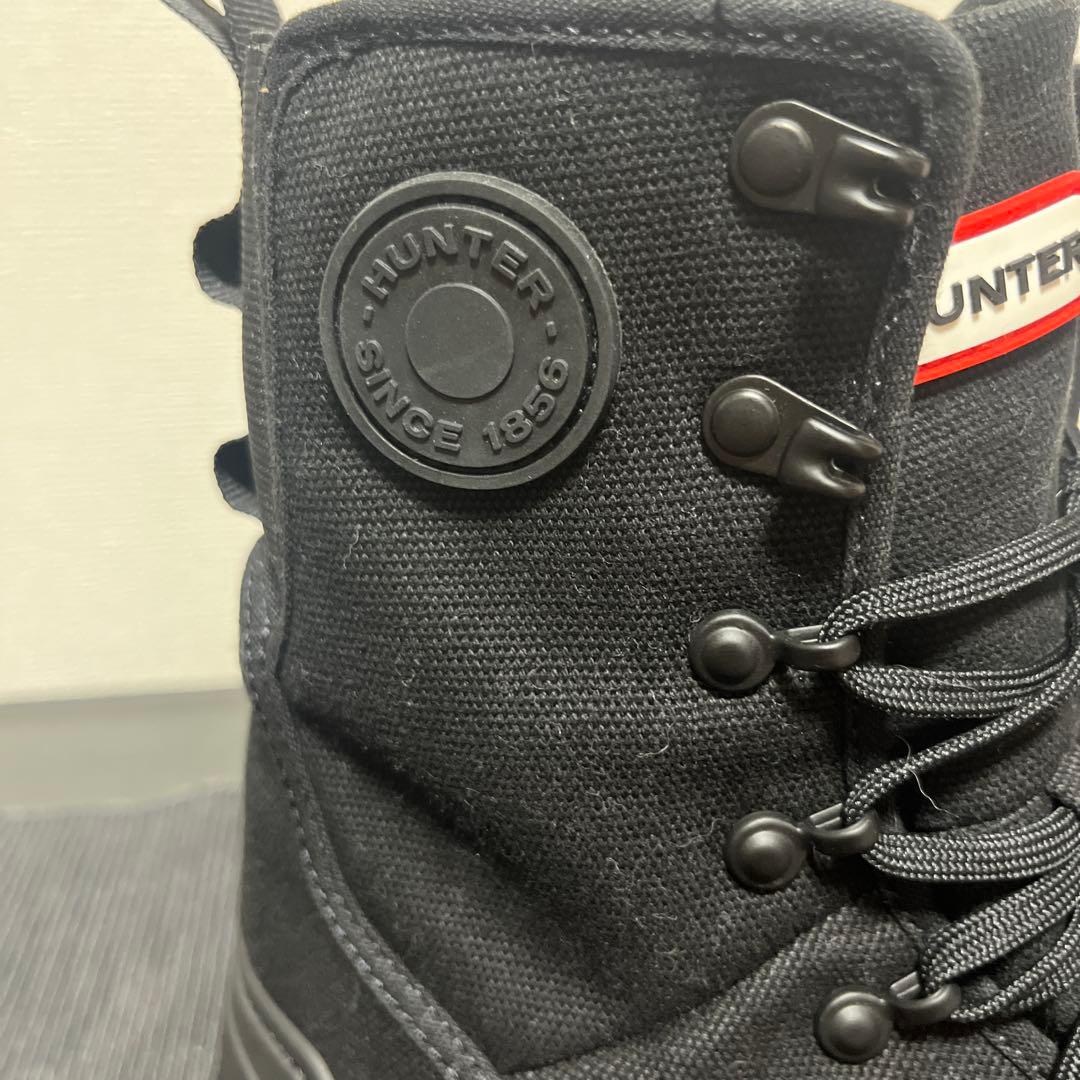 極美品！HUNTER エクスプローラーブーツ　レインブーツ　厚底　雨の日OK