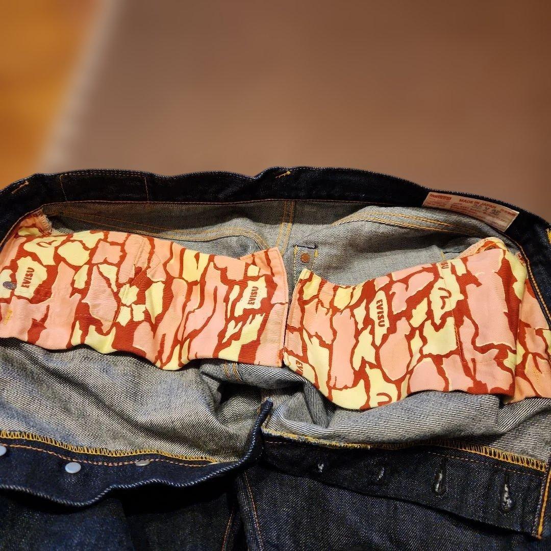 濃紺, EVISU ,LOT2000 , W38 ,(カモメ25060053)