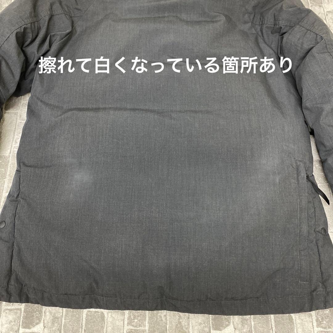 N599♪ NANGA ダウンジャケット　M フードなし　グレー