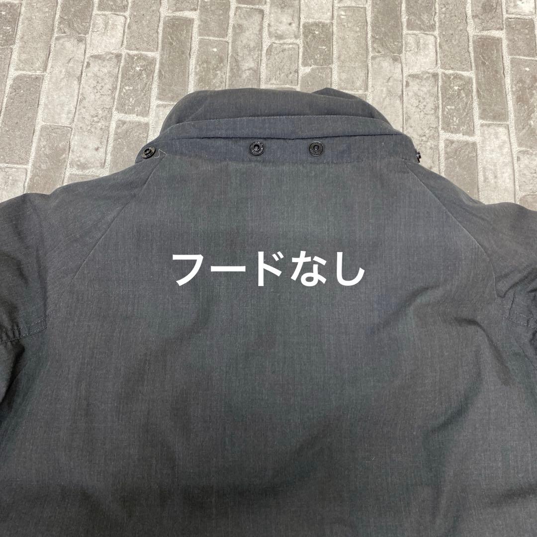 N599♪ NANGA ダウンジャケット　M フードなし　グレー