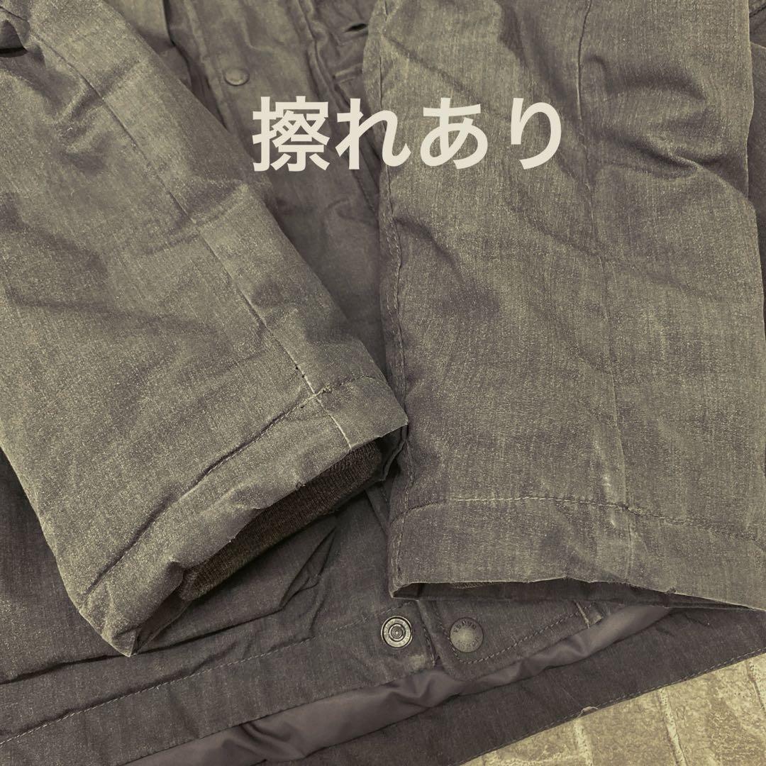 N599♪ NANGA ダウンジャケット　M フードなし　グレー