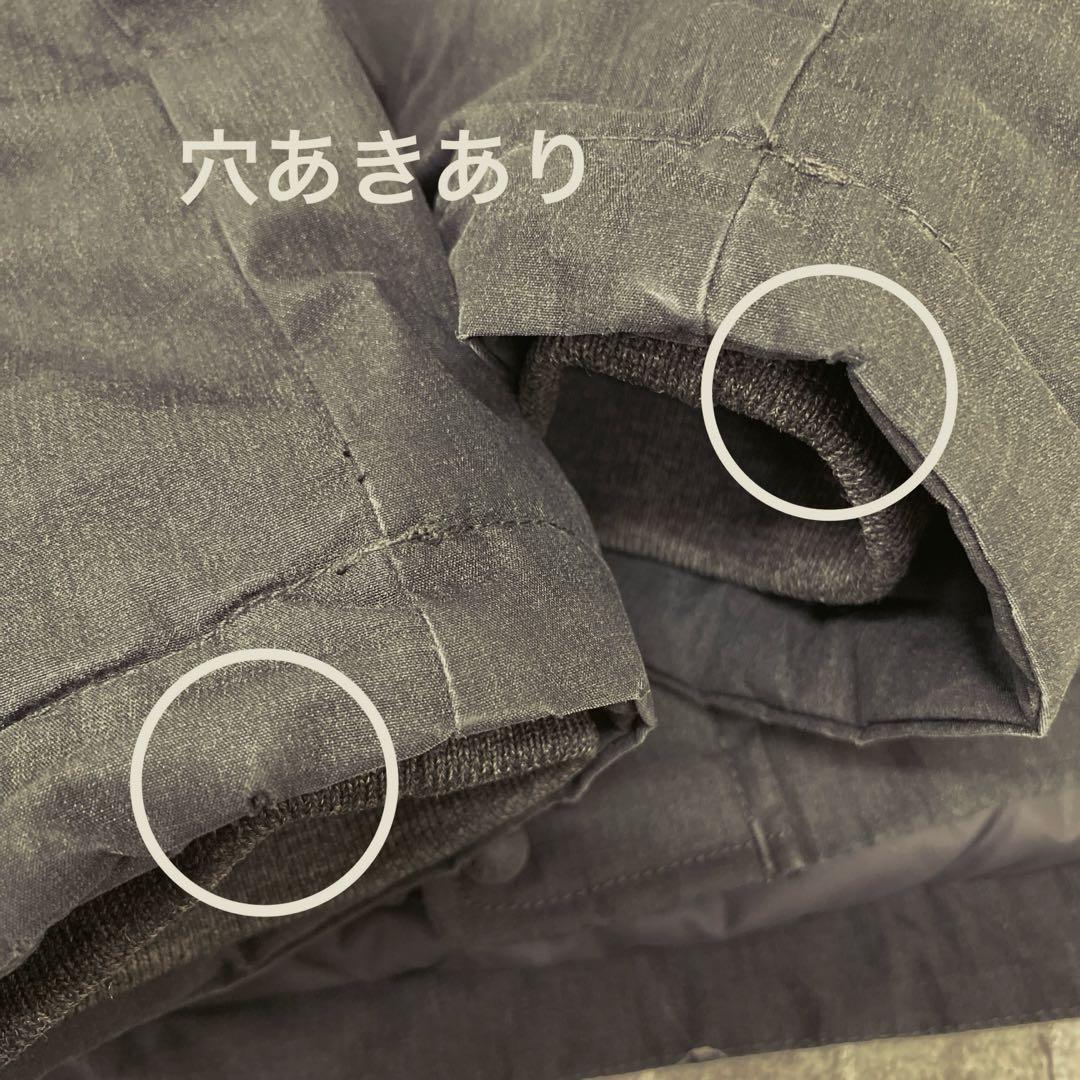 N599♪ NANGA ダウンジャケット　M フードなし　グレー