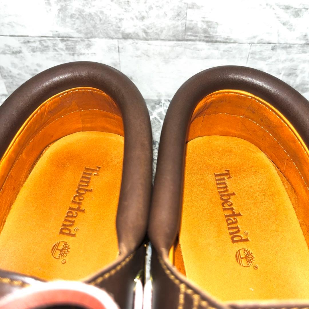 美品✨ ティンバーランド スリーアイ デッキシューズ ブラウン 26.5cm